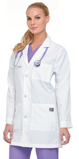 UNISEX THREE-BUTTON LAB COAT - 35inch - 86002