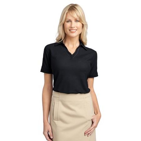 Port Authority - Ladies Silk Touch Piped Polo. L502