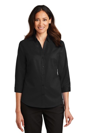 Port Authority &#174;  Ladies 3/4-Sleeve SuperPro &#153;  Twill Shirt. L665