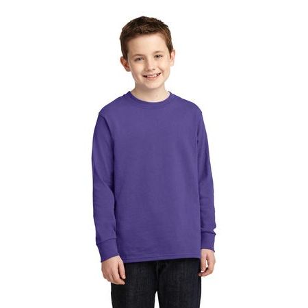 Port & Company &#174;  Youth Long Sleeve 5.4-oz 100% Cotton T-Shirt. PC54YLS