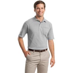 JERZEES -SpotShield 5.6-Ounce Jersey Knit Sport Shirt with Pocket. 436MP