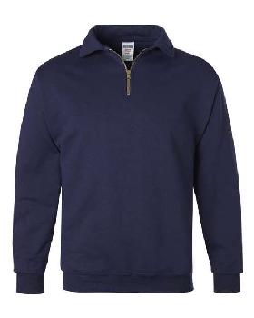 Super Sweats NuBlend Quarter-Zip Cadet Collar Sweatshirt.  ODGDW-4528MR