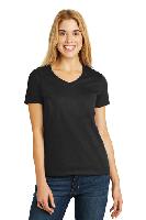 Hanes &#174;  Ladies Tagless &#174;  100% Cotton V-Neck T-Shirt. 5780