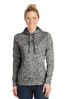 Sport-Tek  Ladies PosiCharge  Electric Heather Fleece Hooded Pullover. LST225