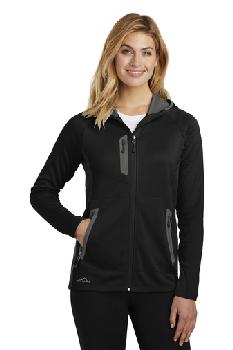 Eddie Bauer Ladies Sport Hooded Full-Zip Fleece Jacket. EB245