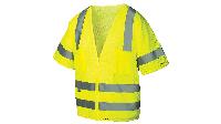 HI-VIZ LIME CLASS 3 BREAK AWAY SAFETY VEST, VELCRO CLOSURE WITH LOGO